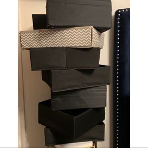 Set of 8 various organizations boxes